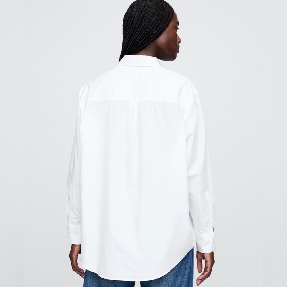 GAP NWOT Cotton Poplin Big Shirt - Picture 2 of 6